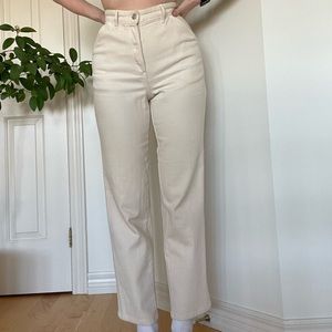 Cream Wilfred free Aritzia pants